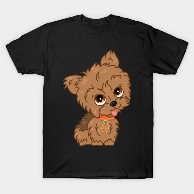 Cute Yorkie T-Shirt by Character Alley